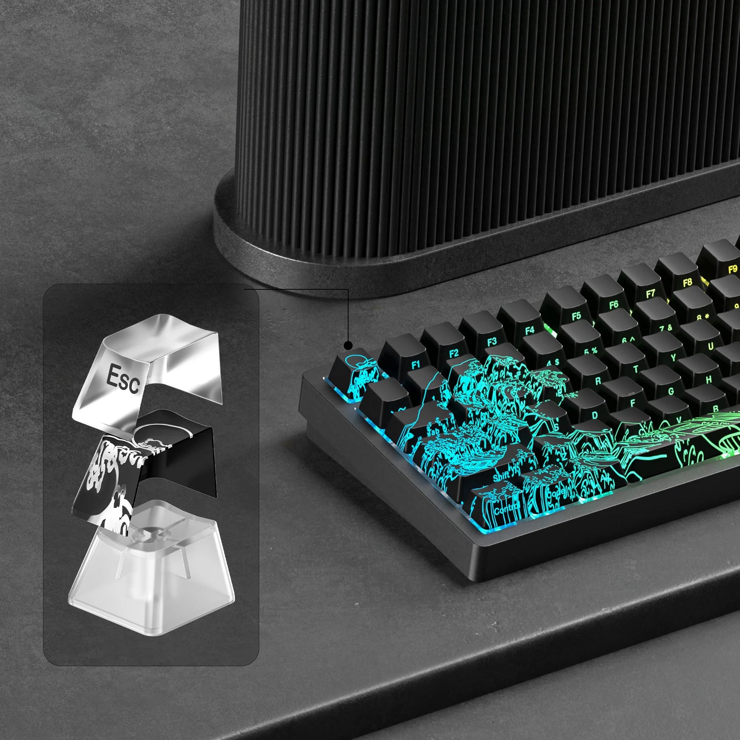 Wave of Kanagawa Keycap Set