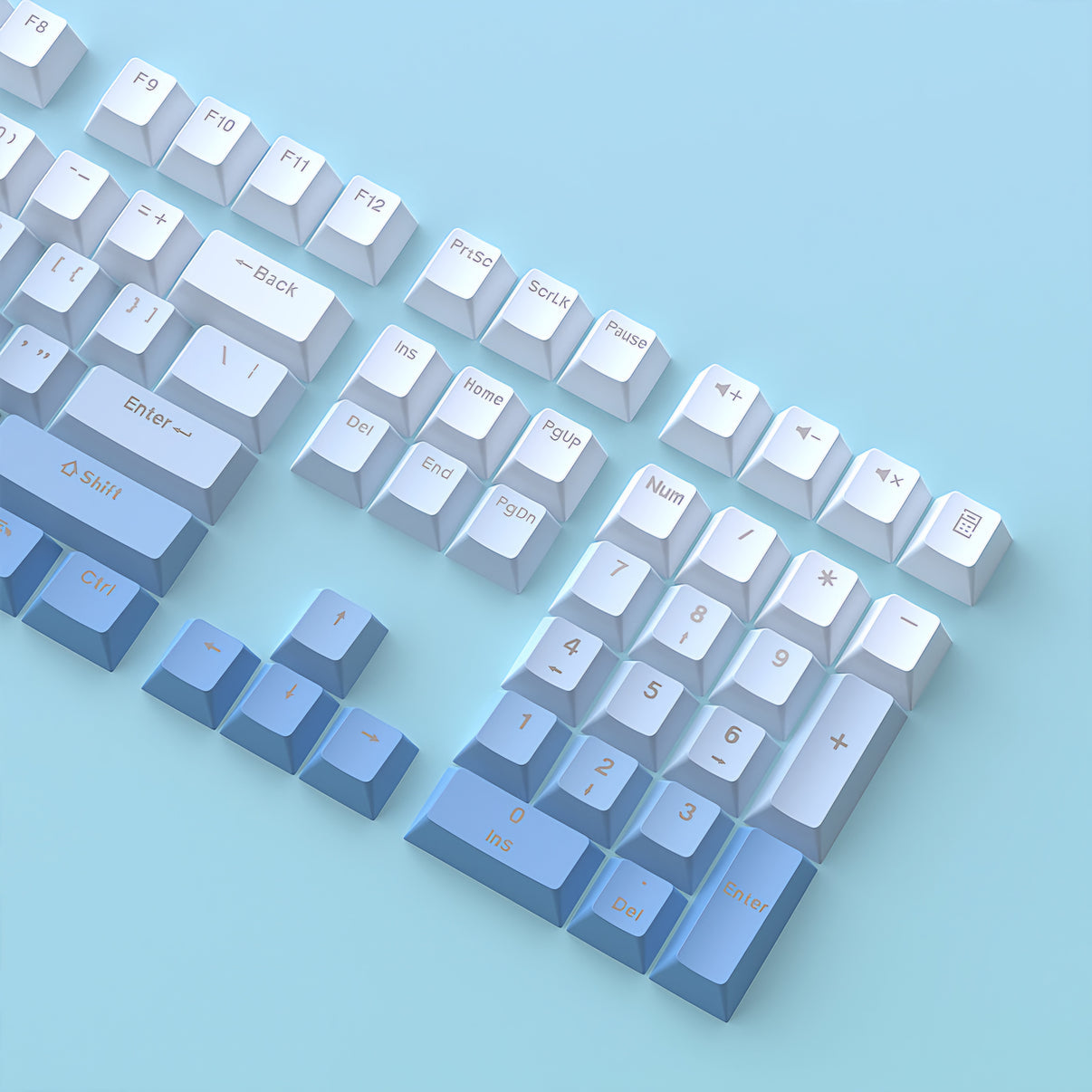 Gradient Blue Keycap Set