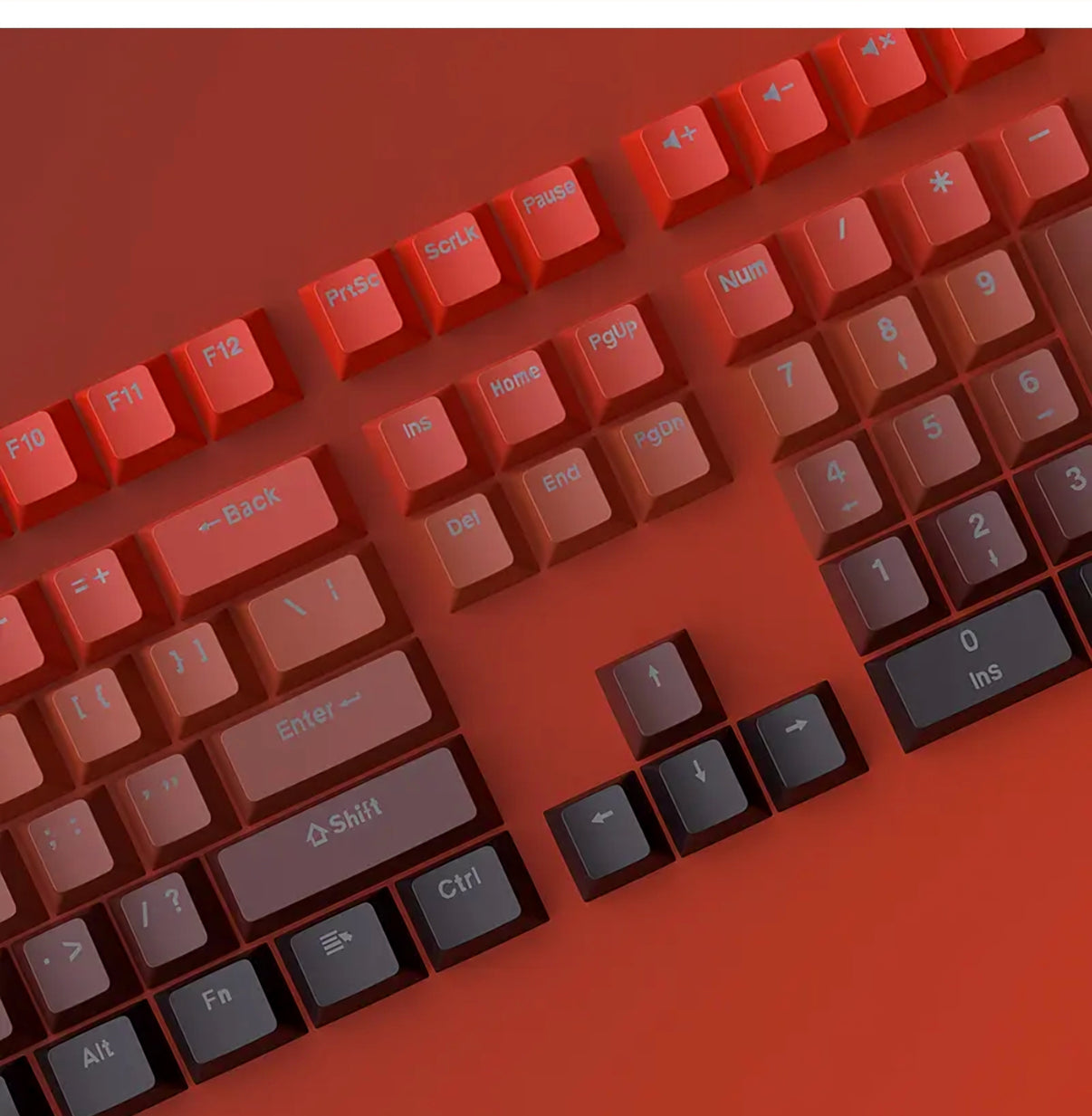 Gradient Red Keycap Set
