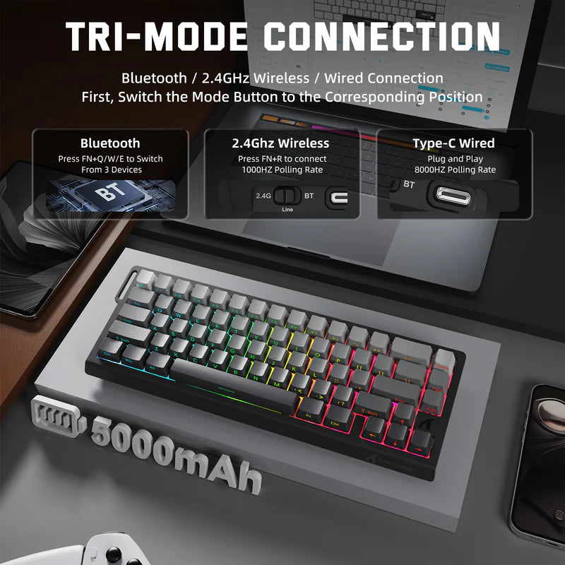 Attack Shark X68 PRO HE Wireless Magnetic Keyboard