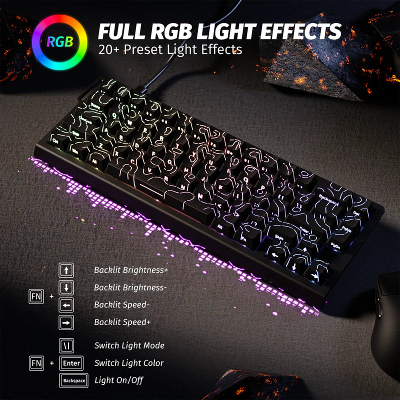 Attack Shark X68 HE Wired Magnetic Keyboard