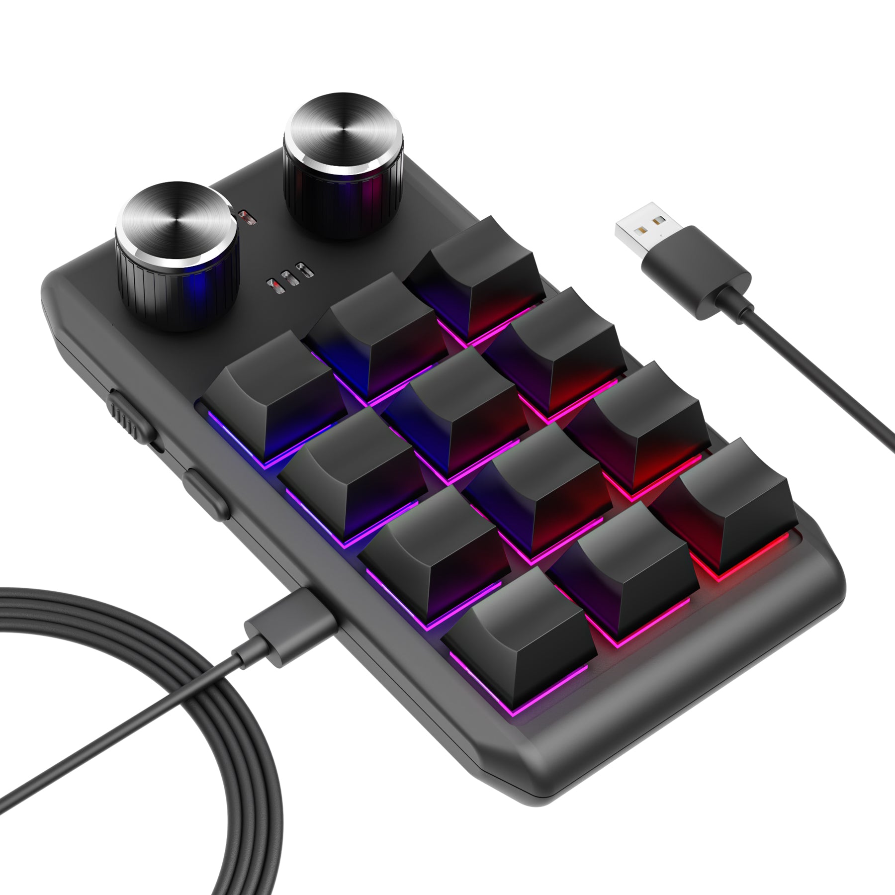 12 keys / 2 knobs Wireless Mechanical Macro Keypad