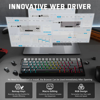 Attack Shark X68 PRO HE Wireless Magnetic Keyboard