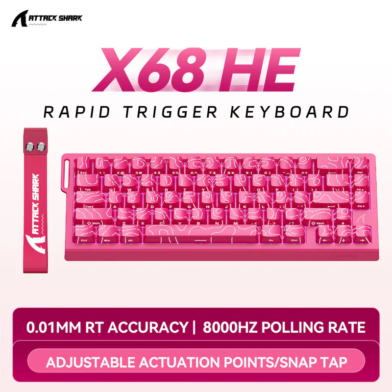 Attack Shark X68 HE Wired Magnetic Keyboard