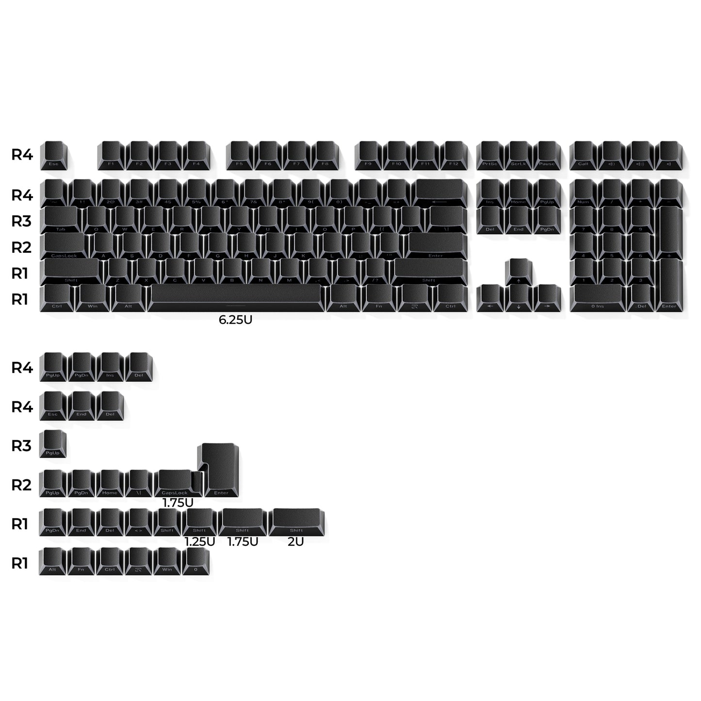 XVX Shadow Keycaps Set