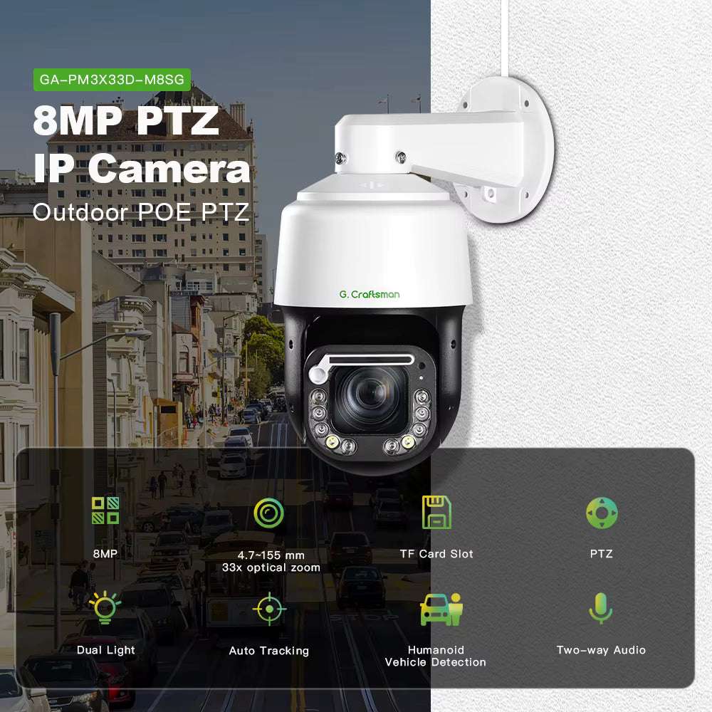 GA-PM3X33D-M8SG PTZ Camera 4K / 8MP / 33X Optical Zoom