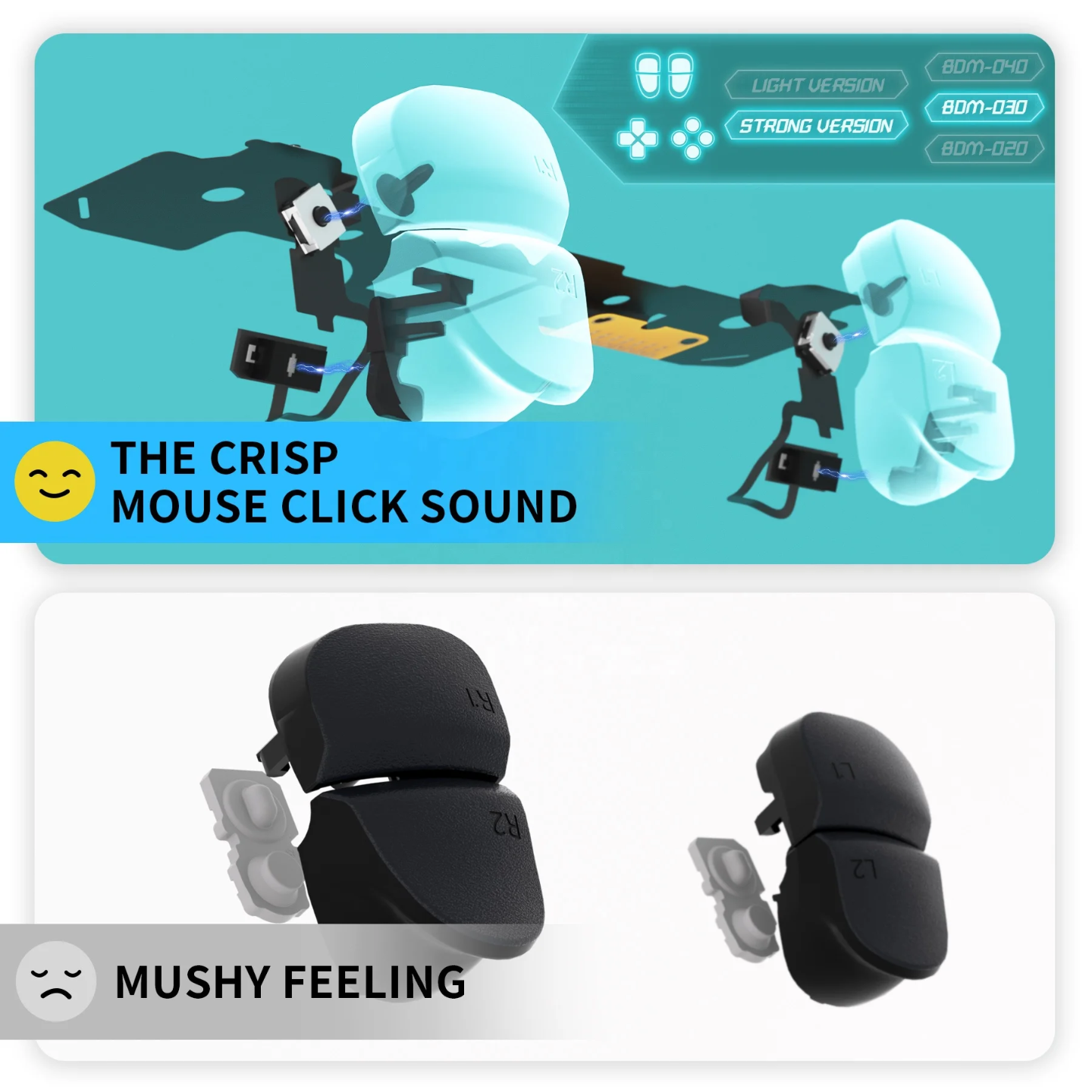 eXtremeRate PS5 Mouse Click Buttons (Full Set)