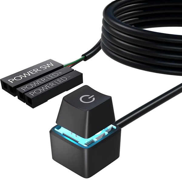 PC RGB Power Extension Button